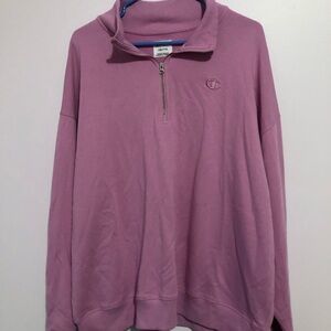 Champion blush Pink half zip Crew size xxl